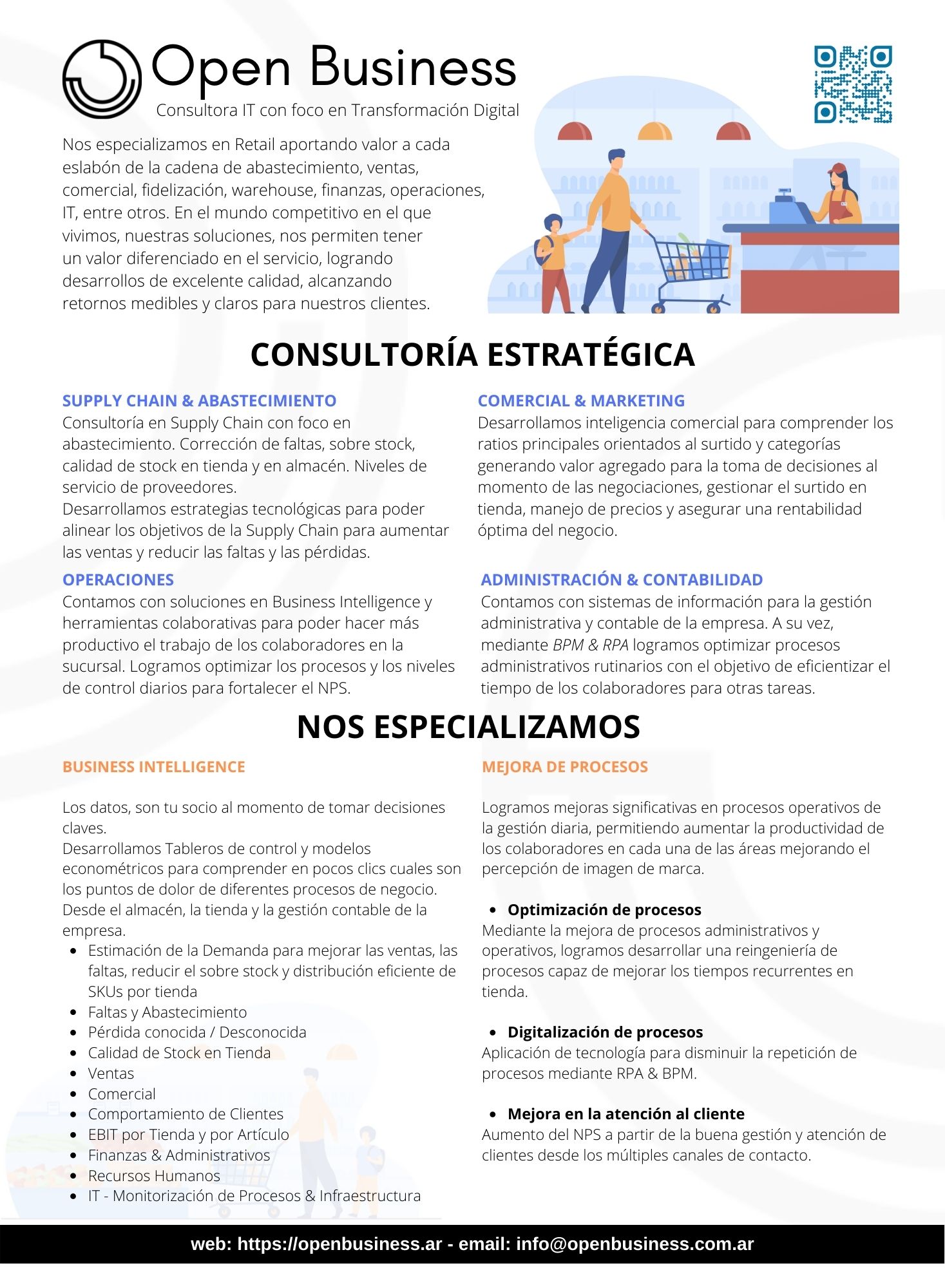 Flyer Comercial OpenBusiness for Retail - Abril 2022